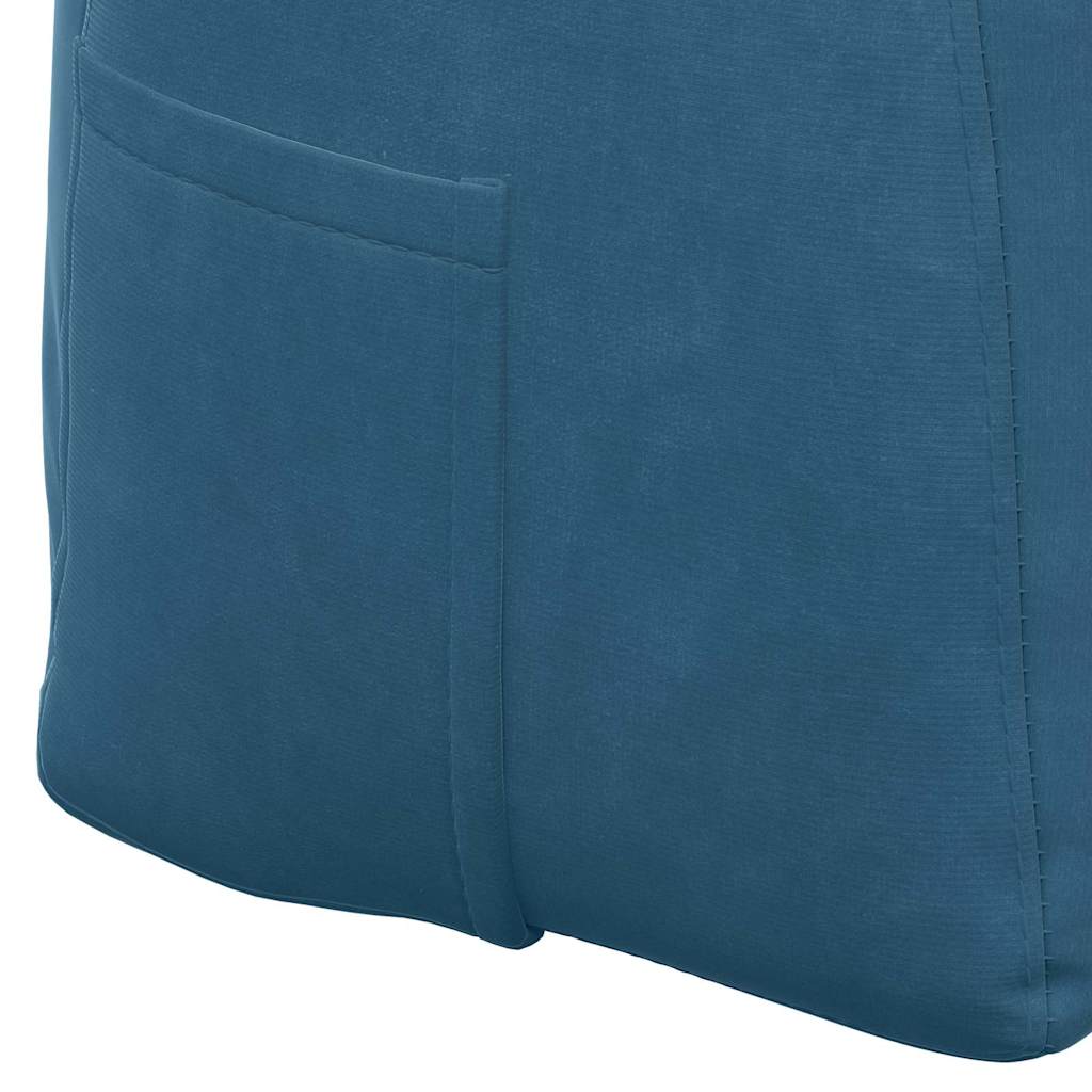 Rugkussen Blauw 100 x 24 x 50 cm Fluweel is nu te koop bij PeponiXL, paradijselijk wonen!