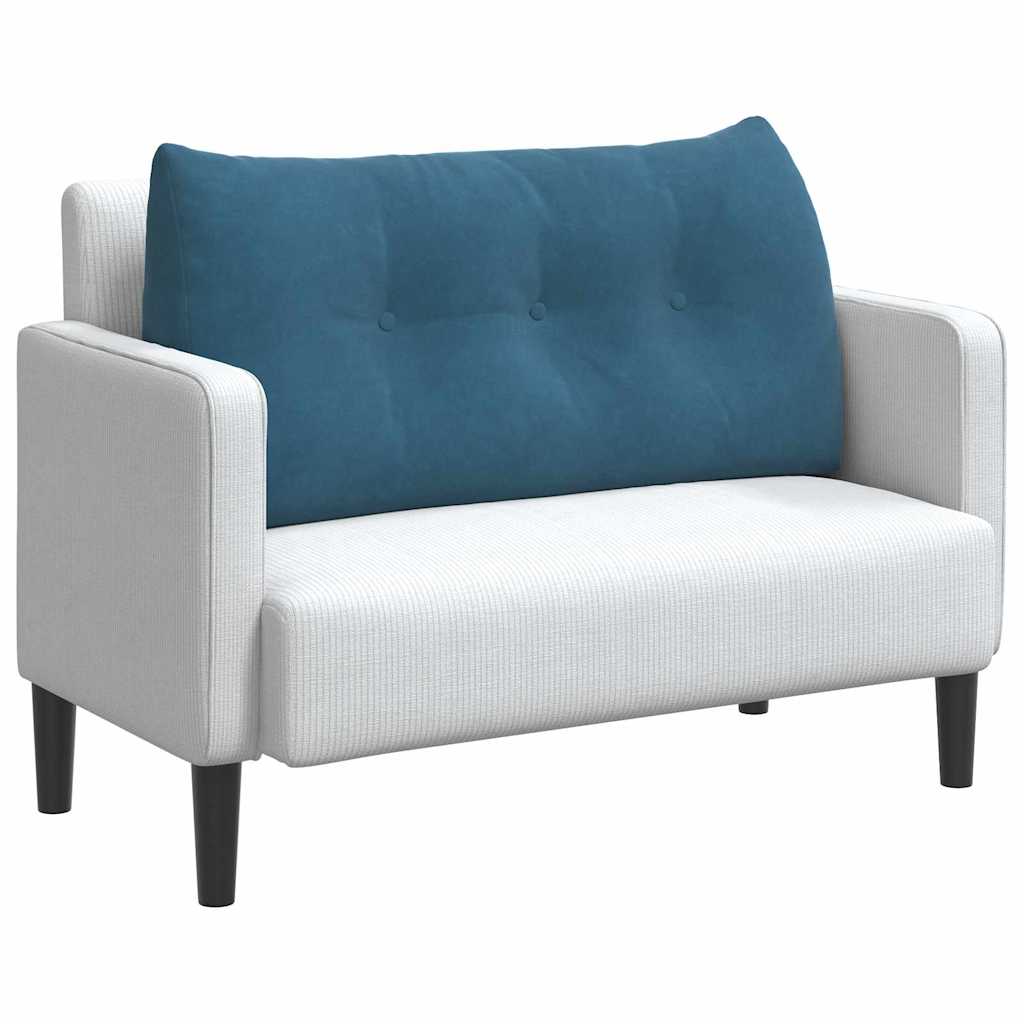 Rugkussen Blauw 100 x 24 x 50 cm Fluweel is nu te koop bij PeponiXL, paradijselijk wonen!