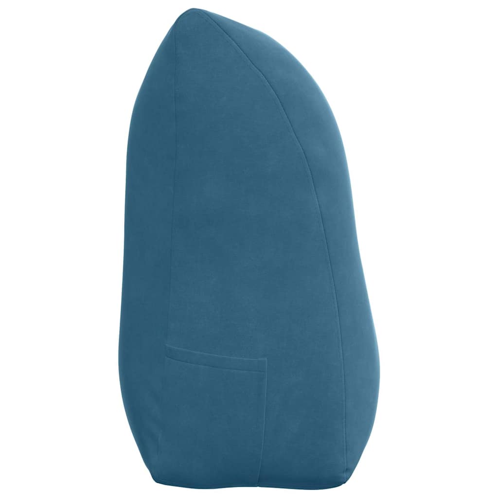 Rugkussen Blauw 100 x 24 x 50 cm Fluweel is nu te koop bij PeponiXL, paradijselijk wonen!