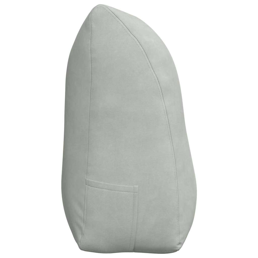 Rugkussen Lichtgrijs 100 x 24 x 50 cm Fluweel is nu te koop bij PeponiXL, paradijselijk wonen!