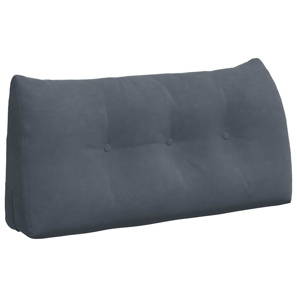 Rugkussen Donkergrijs 100 x 24 x 50 cm Fluweel is nu te koop bij PeponiXL, paradijselijk wonen!
