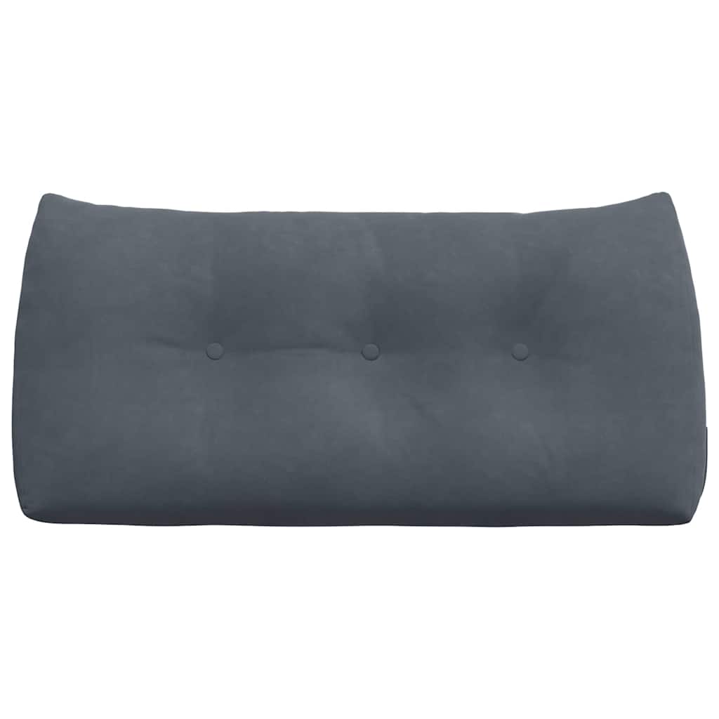 Rugkussen Donkergrijs 100 x 24 x 50 cm Fluweel is nu te koop bij PeponiXL, paradijselijk wonen!