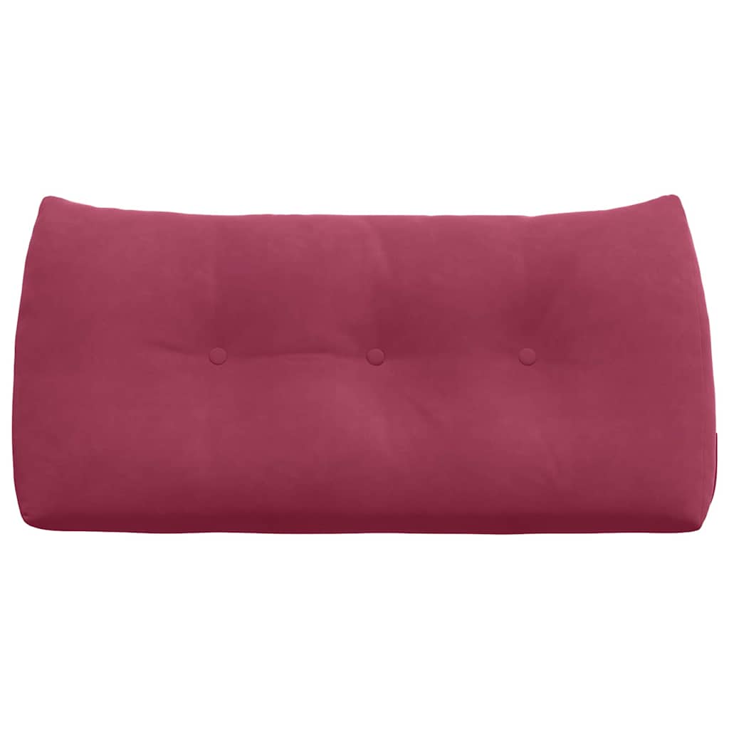 Rugkussen Wijnrood 100 x 24 x 50 cm Fluweel is nu te koop bij PeponiXL, paradijselijk wonen!