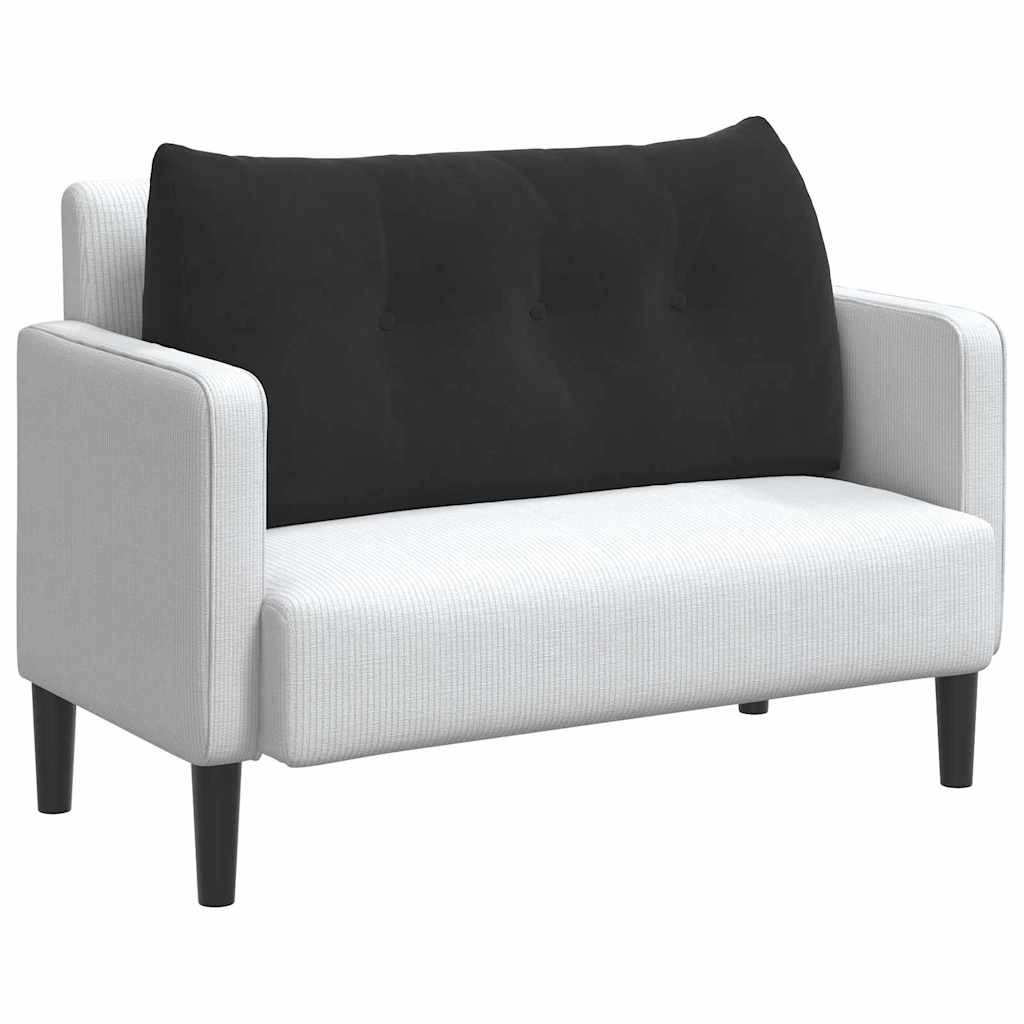 Rugkussen Zwart 100 x 24 x 50 cm Fluweel is nu te koop bij PeponiXL, paradijselijk wonen!