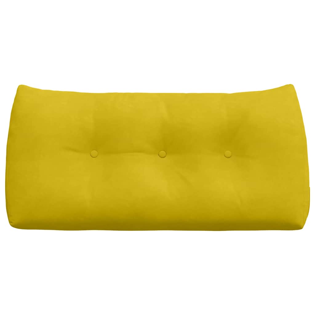 Rugkussen Geel 100 x 24 x 50 cm Fluweel is nu te koop bij PeponiXL, paradijselijk wonen!