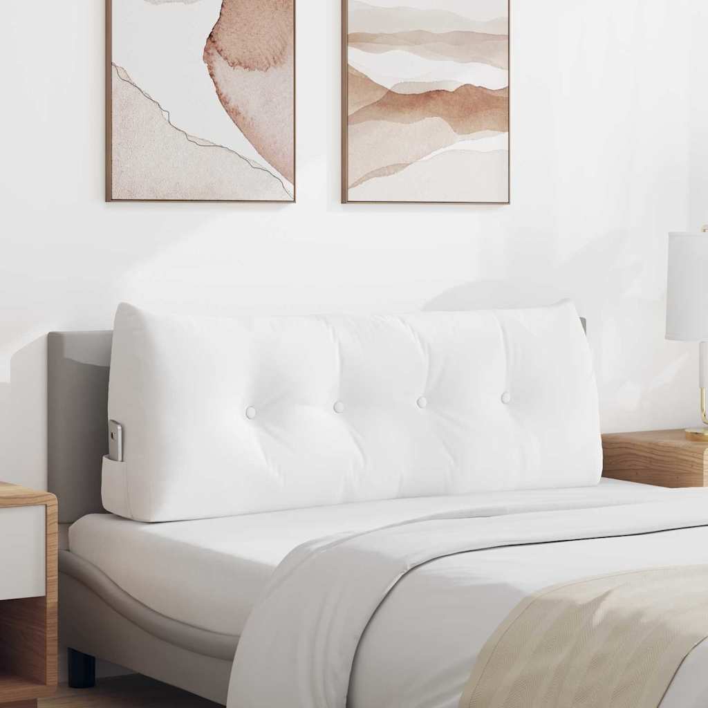 Rugkussen Wit 120 x 24 x 50 cm Stof is nu te koop bij PeponiXL, paradijselijk wonen!