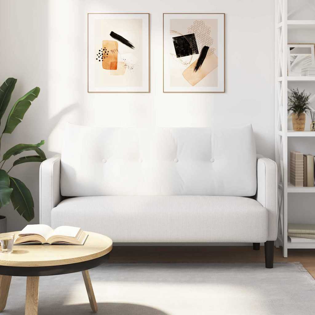 Rugkussen Wit 120 x 24 x 50 cm Stof is nu te koop bij PeponiXL, paradijselijk wonen!