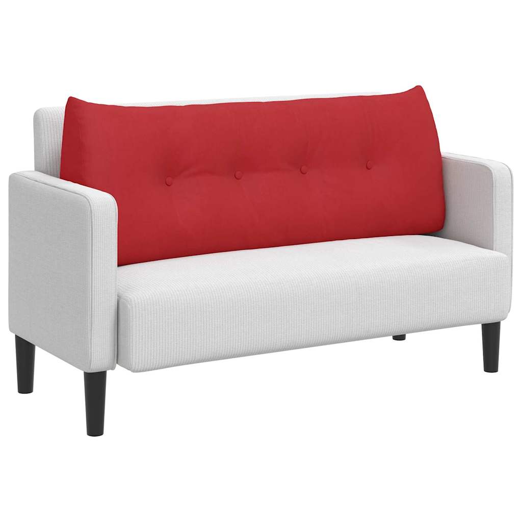 Rugkussen Rood 120 x 24 x 50 cm Stof is nu te koop bij PeponiXL, paradijselijk wonen!