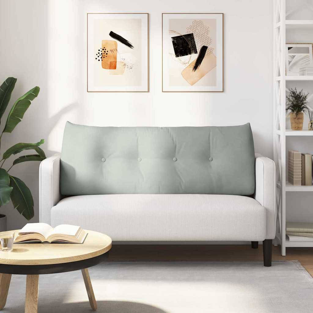 Rugkussen Lichtgrijs 120 x 24 x 50 cm Fluweel is nu te koop bij PeponiXL, paradijselijk wonen!