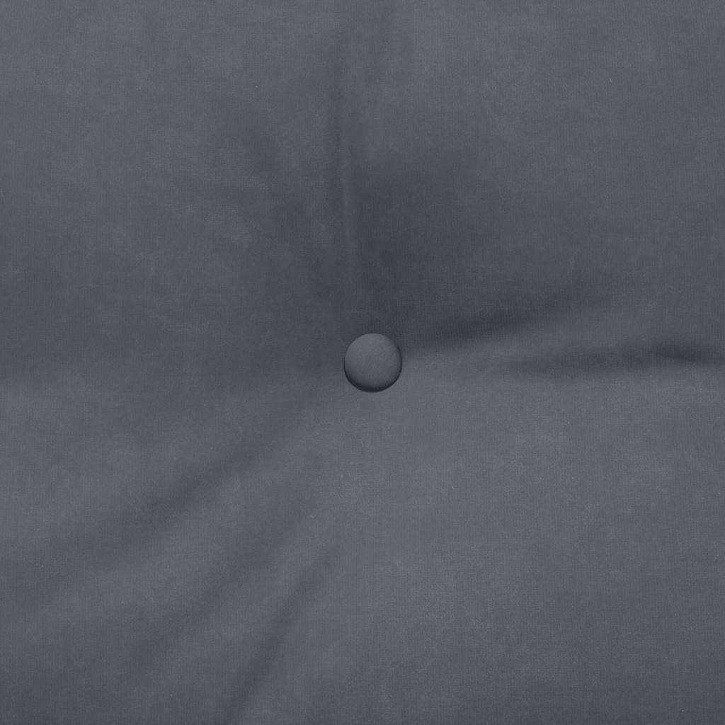 Rugkussen Donkergrijs 120 x 24 x 50 cm Fluweel is nu te koop bij PeponiXL, paradijselijk wonen!