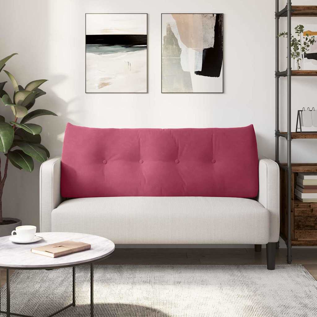 Rugkussen Wijnrood 120 x 24 x 50 cm Fluweel is nu te koop bij PeponiXL, paradijselijk wonen!