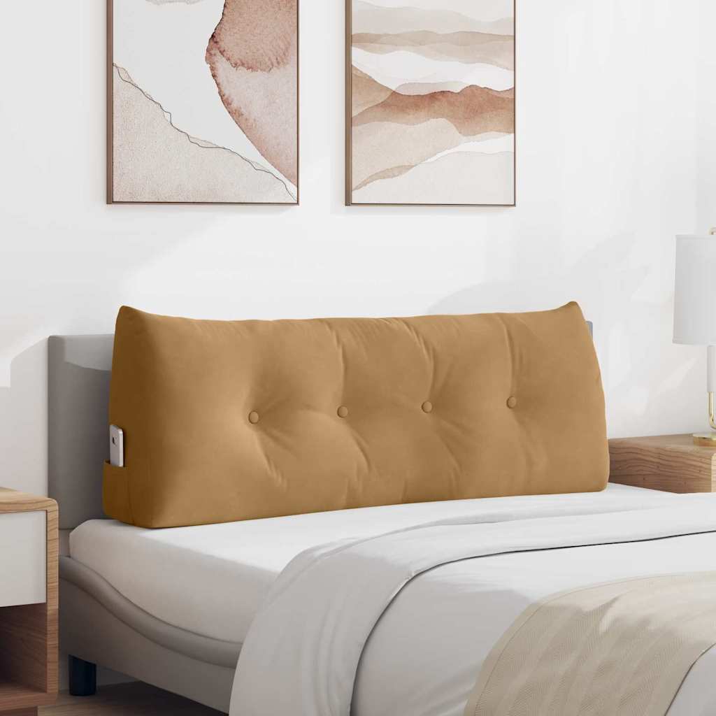 Rugkussen Bruin 120 x 24 x 50 cm Fluweel is nu te koop bij PeponiXL, paradijselijk wonen!