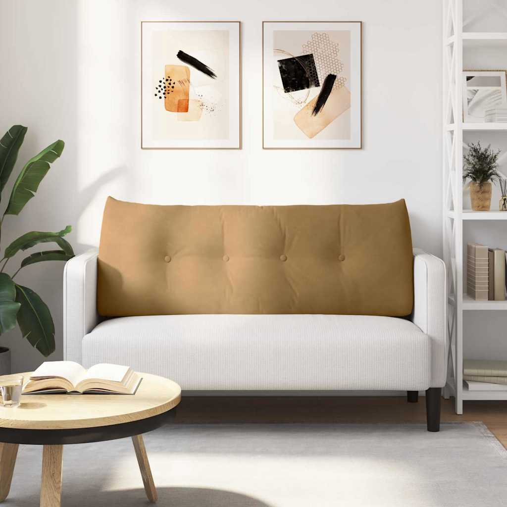 Rugkussen Bruin 120 x 24 x 50 cm Fluweel is nu te koop bij PeponiXL, paradijselijk wonen!