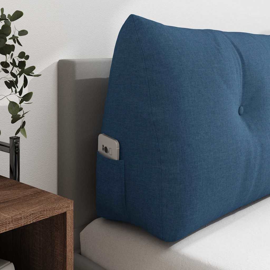 Rugkussen Blauw 140 x 24 x 50 cm Stof is nu te koop bij PeponiXL, paradijselijk wonen!