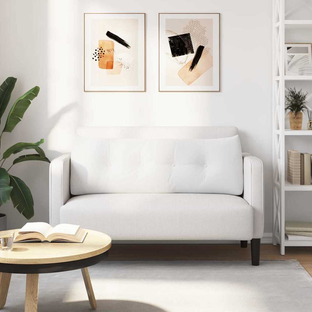 Rugkussen Wit 140 x 24 x 50 cm Stof is nu te koop bij PeponiXL, paradijselijk wonen!