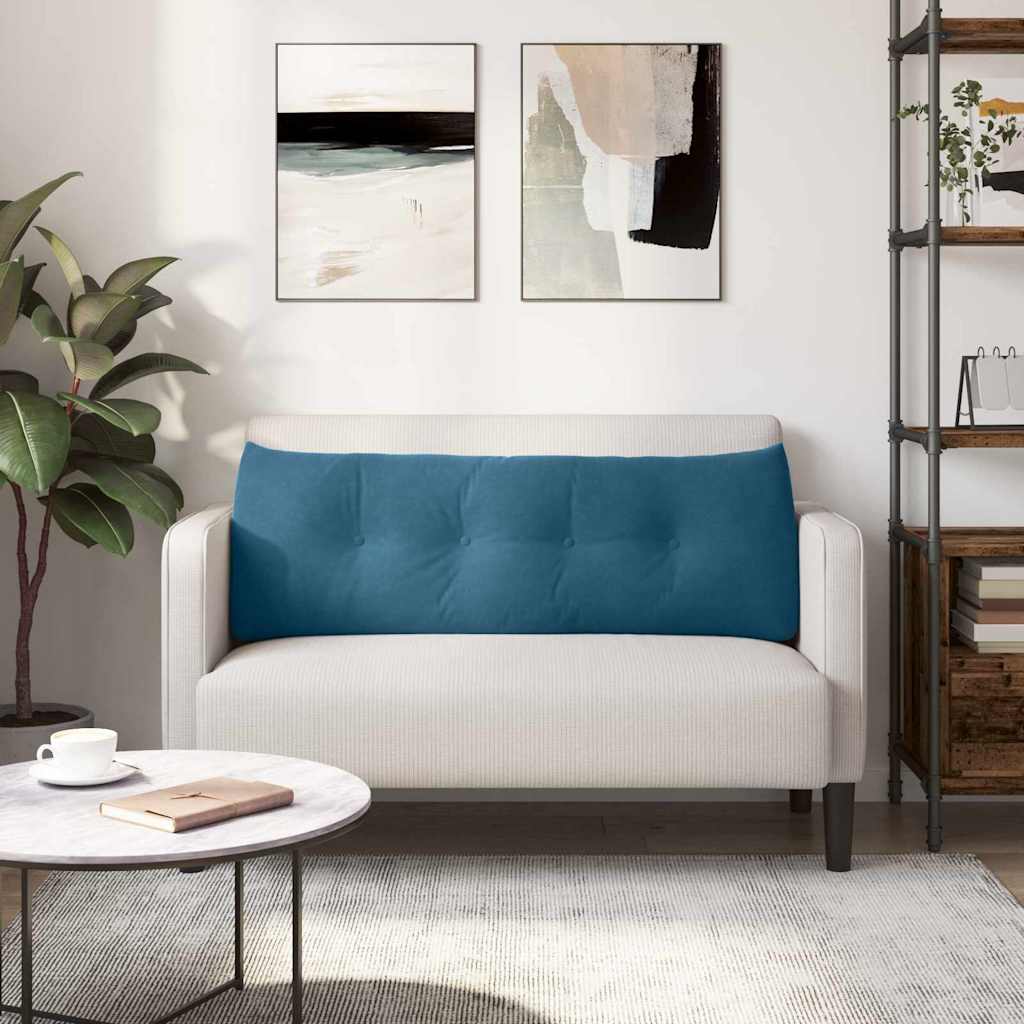 Rugkussen Blauw 140 x 24 x 50 cm Fluweel is nu te koop bij PeponiXL, paradijselijk wonen!