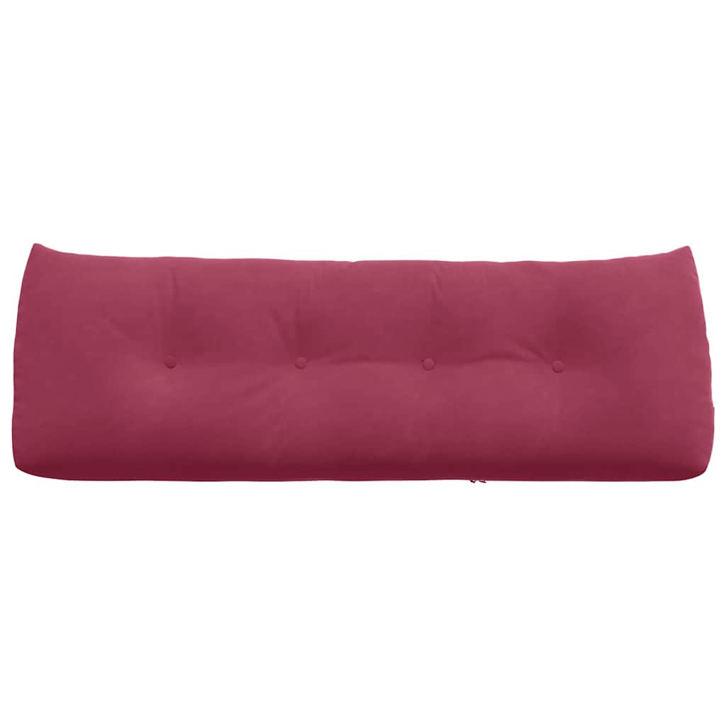 Rugkussen Wijnrood 140 x 24 x 50 cm Fluweel is nu te koop bij PeponiXL, paradijselijk wonen!