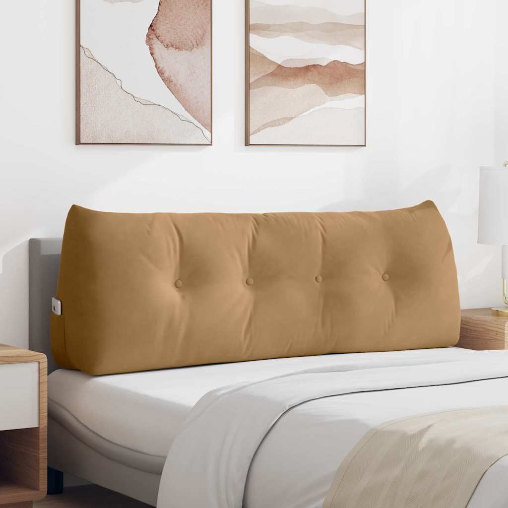 Rugkussen Bruin 140 x 24 x 50 cm Fluweel is nu te koop bij PeponiXL, paradijselijk wonen!