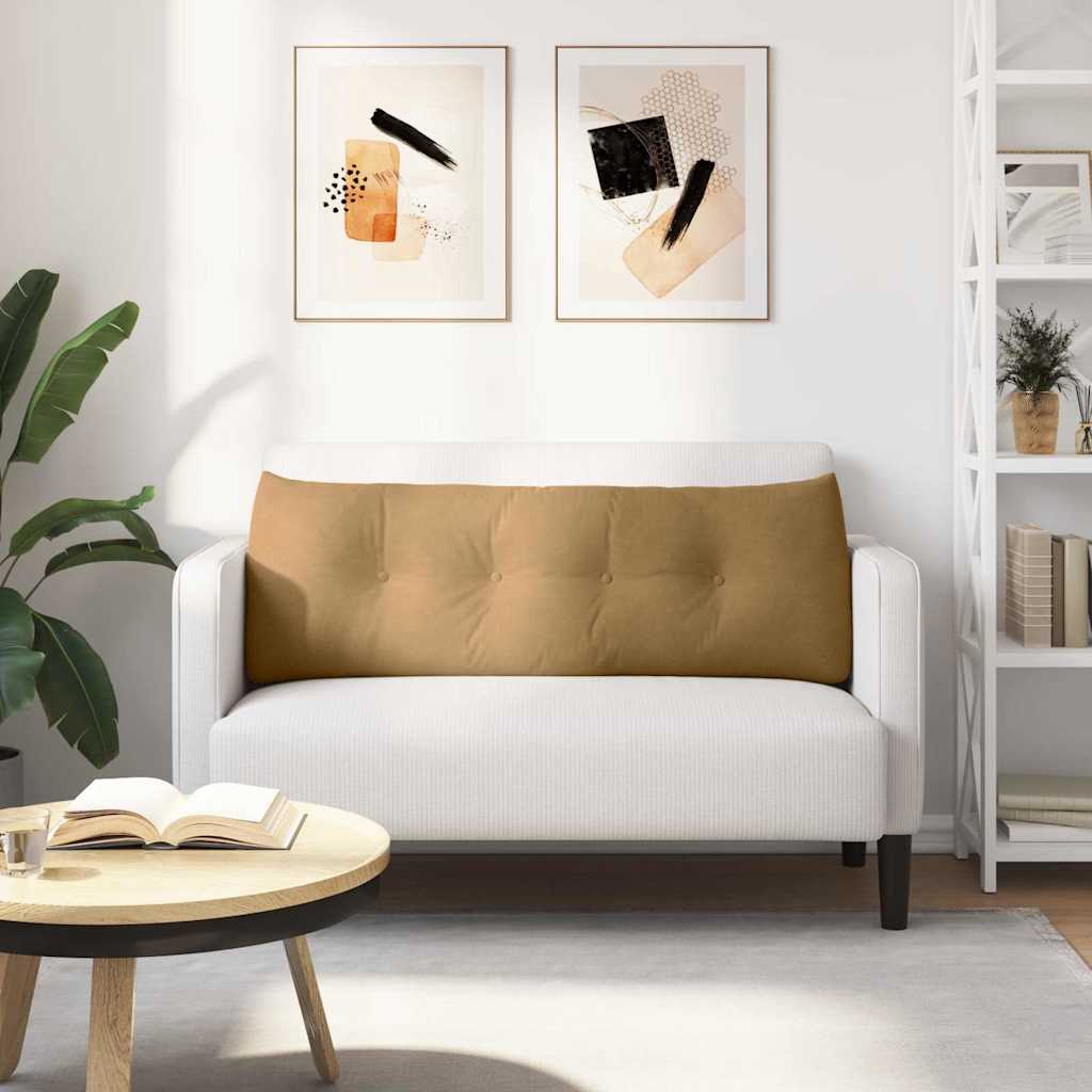 Rugkussen Bruin 140 x 24 x 50 cm Fluweel is nu te koop bij PeponiXL, paradijselijk wonen!