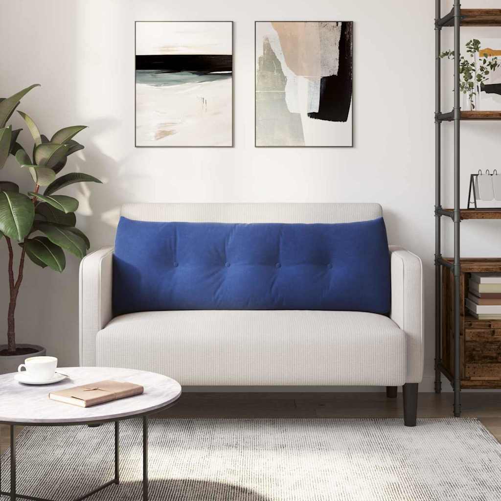 Rugkussen Politieblauw 140 x 24 x 50 cm Fluweel is nu te koop bij PeponiXL, paradijselijk wonen!