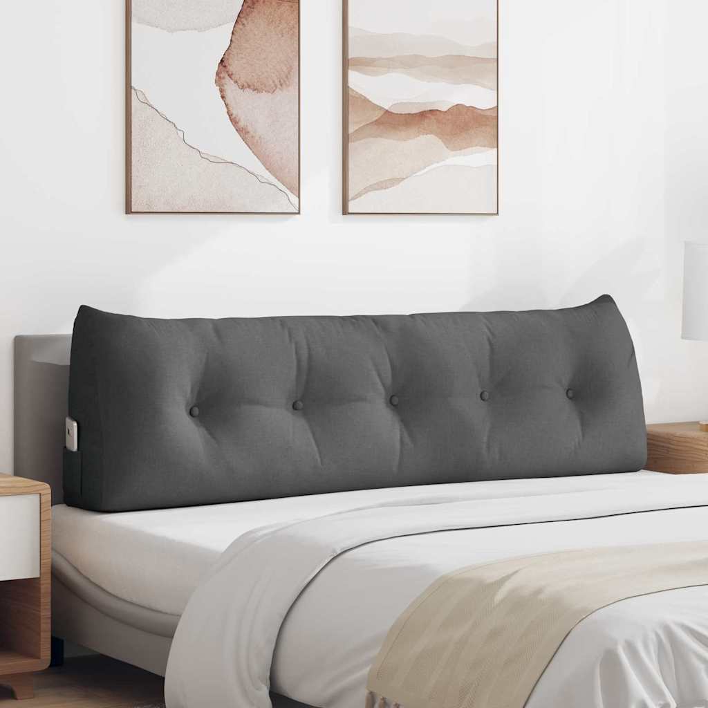 Rugkussen Donkergrijs 160 x 24 x 50 cm Stof is nu te koop bij PeponiXL, paradijselijk wonen!