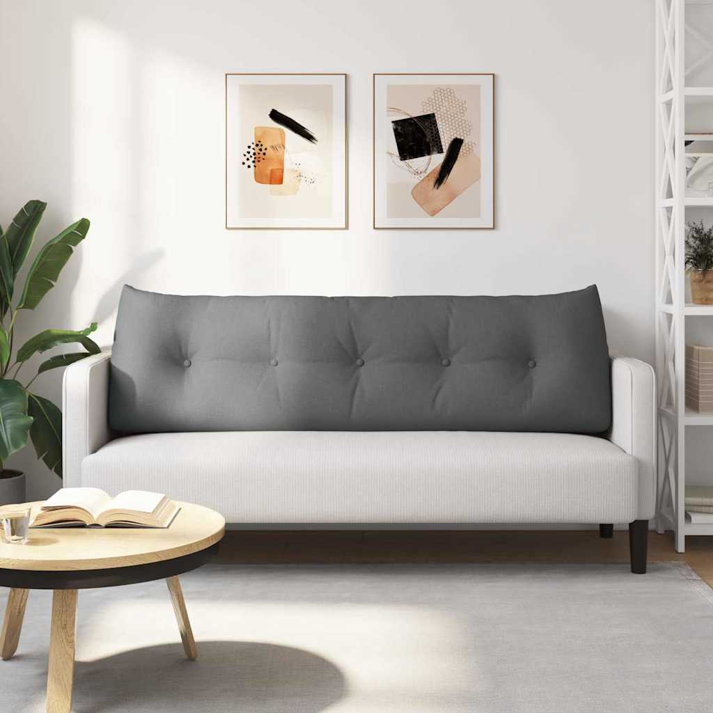 Rugkussen Donkergrijs 160 x 24 x 50 cm Stof is nu te koop bij PeponiXL, paradijselijk wonen!