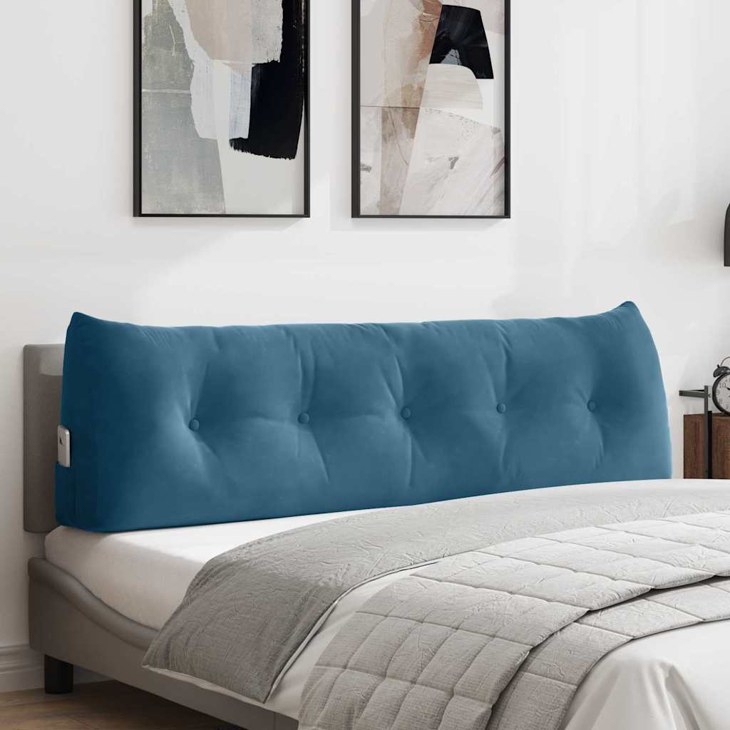 Rugkussen Blauw 160 x 24 x 50 cm Fluweel is nu te koop bij PeponiXL, paradijselijk wonen!