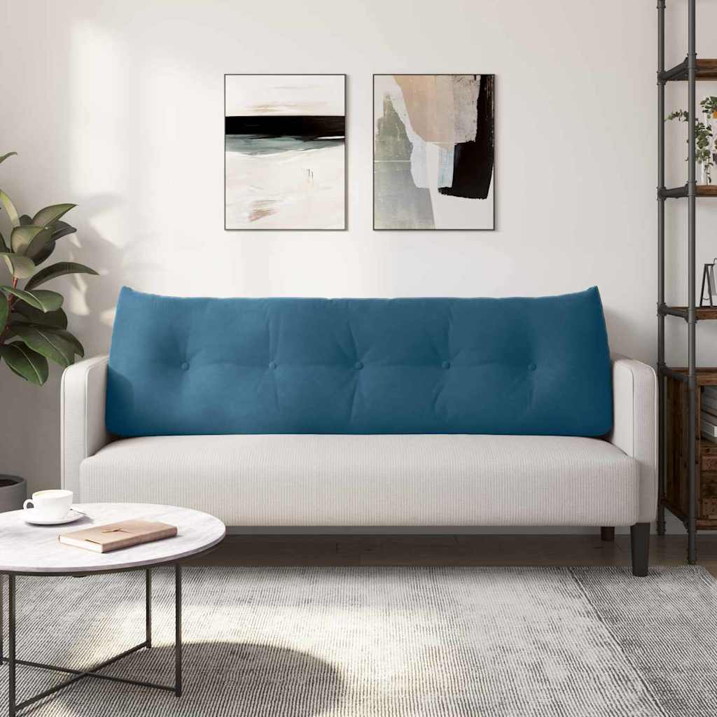 Rugkussen Blauw 160 x 24 x 50 cm Fluweel is nu te koop bij PeponiXL, paradijselijk wonen!