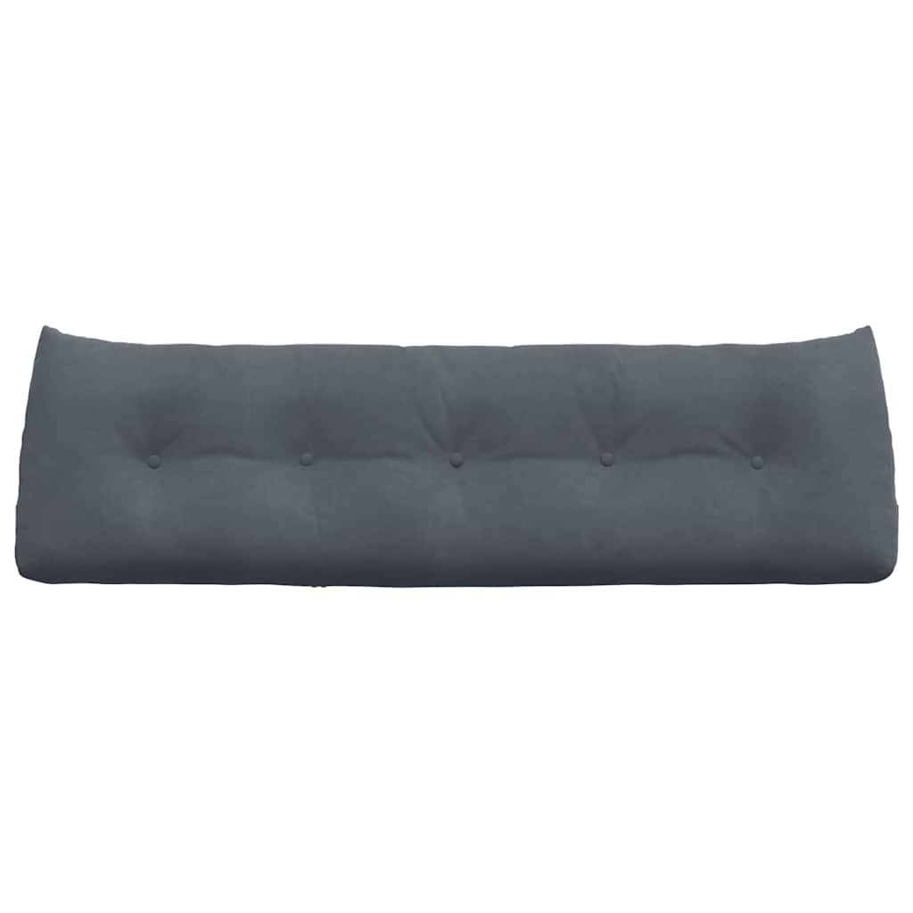 Rugkussen Donkergrijs 160 x 24 x 50 cm Fluweel is nu te koop bij PeponiXL, paradijselijk wonen!