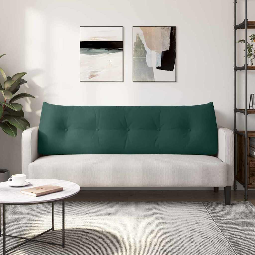 Rugkussen Donkergroen 160 x 24 x 50 cm Fluweel is nu te koop bij PeponiXL, paradijselijk wonen!