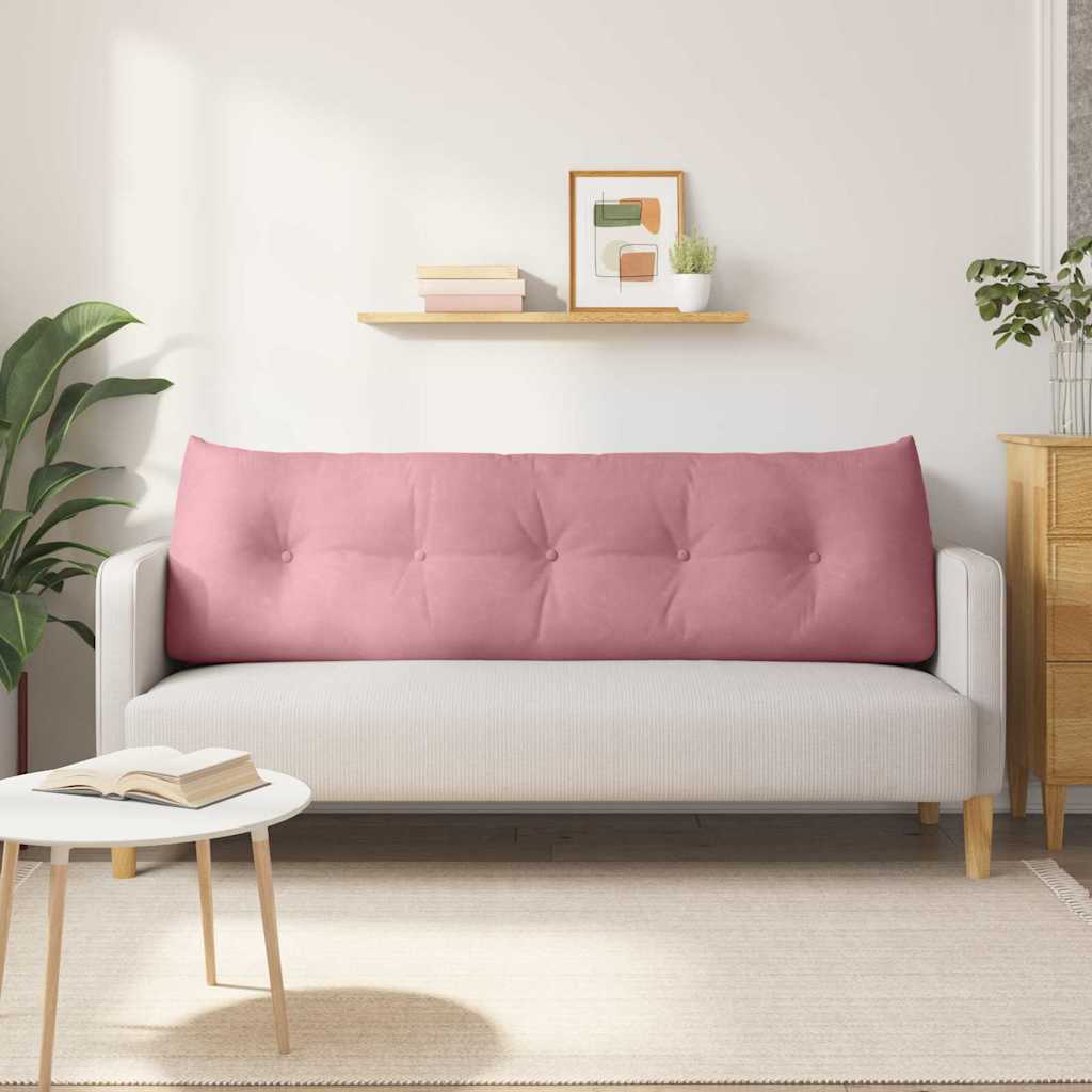 Rugkussen Roze 160 x 24 x 50 cm Fluweel is nu te koop bij PeponiXL, paradijselijk wonen!