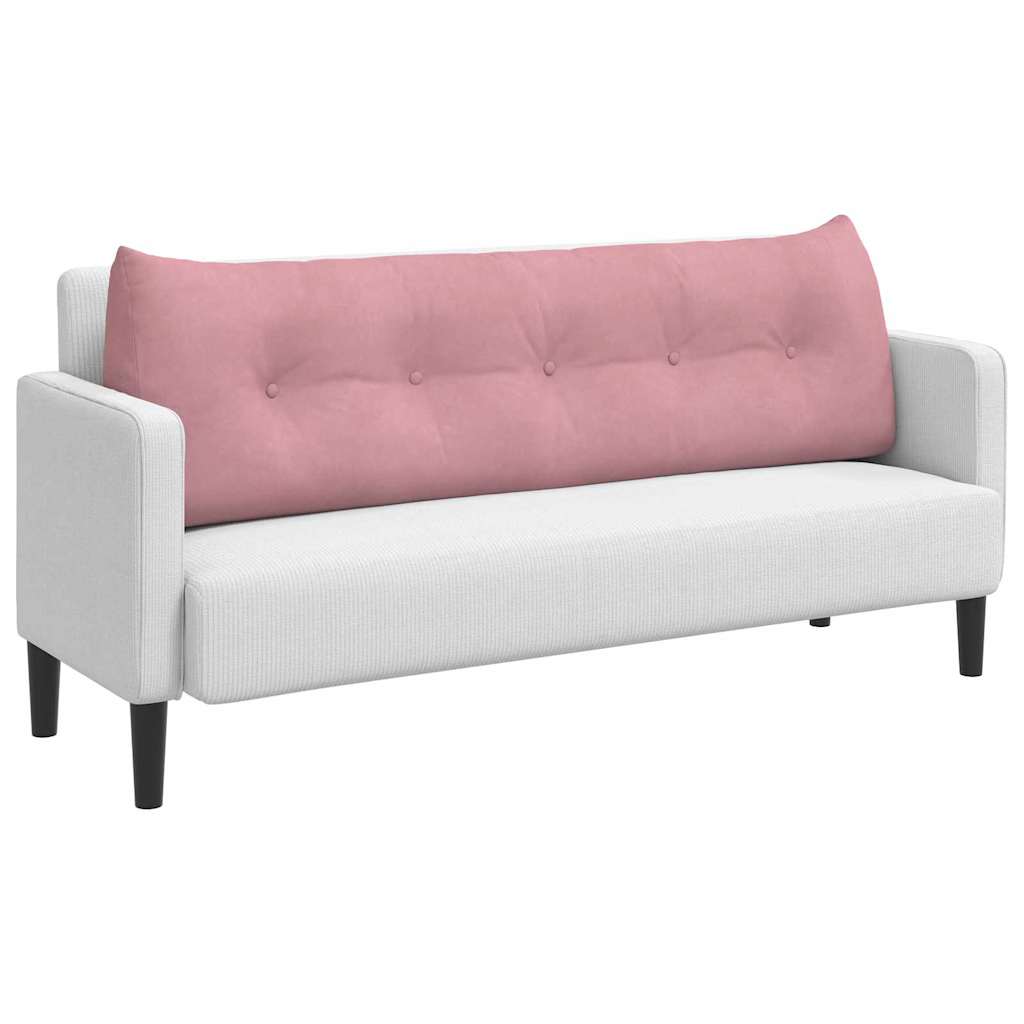 Rugkussen Roze 160 x 24 x 50 cm Fluweel is nu te koop bij PeponiXL, paradijselijk wonen!