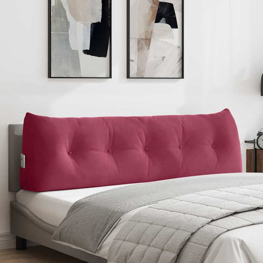 Rugkussen Wijnrood 160 x 24 x 50 cm Fluweel is nu te koop bij PeponiXL, paradijselijk wonen!