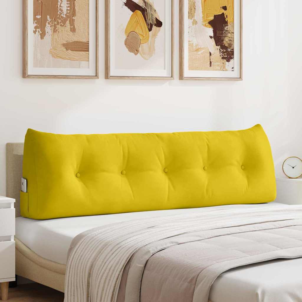 Rugkussen Geel 160 x 24 x 50 cm Fluweel is nu te koop bij PeponiXL, paradijselijk wonen!