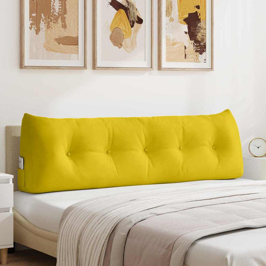 Rugkussen Geel 160 x 24 x 50 cm Fluweel is nu te koop bij PeponiXL, paradijselijk wonen!