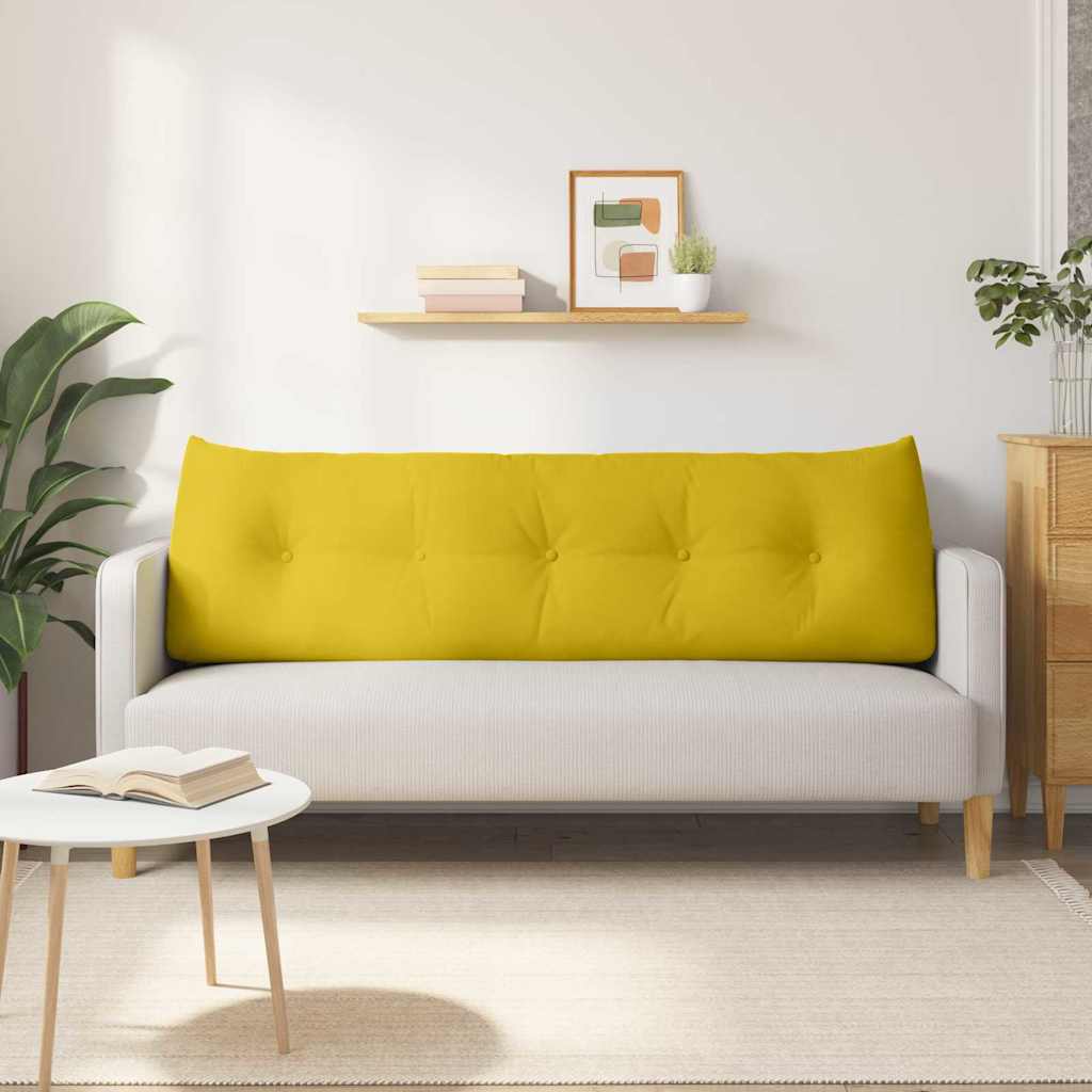 Rugkussen Geel 160 x 24 x 50 cm Fluweel is nu te koop bij PeponiXL, paradijselijk wonen!