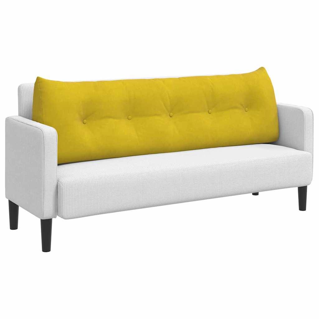 Rugkussen Geel 160 x 24 x 50 cm Fluweel is nu te koop bij PeponiXL, paradijselijk wonen!