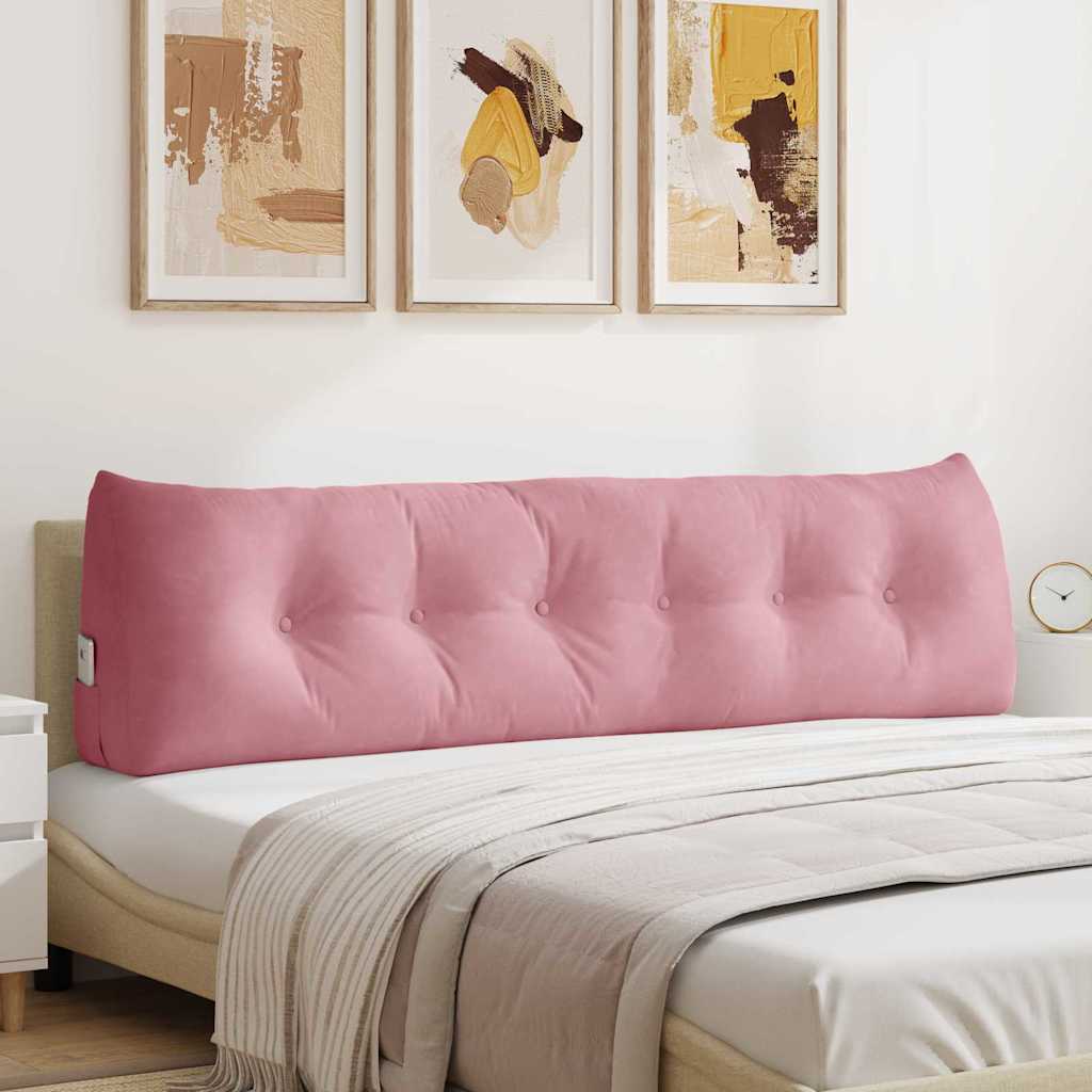 Rugkussen Roze 180 x 24 x 50 cm Fluweel is nu te koop bij PeponiXL, paradijselijk wonen!