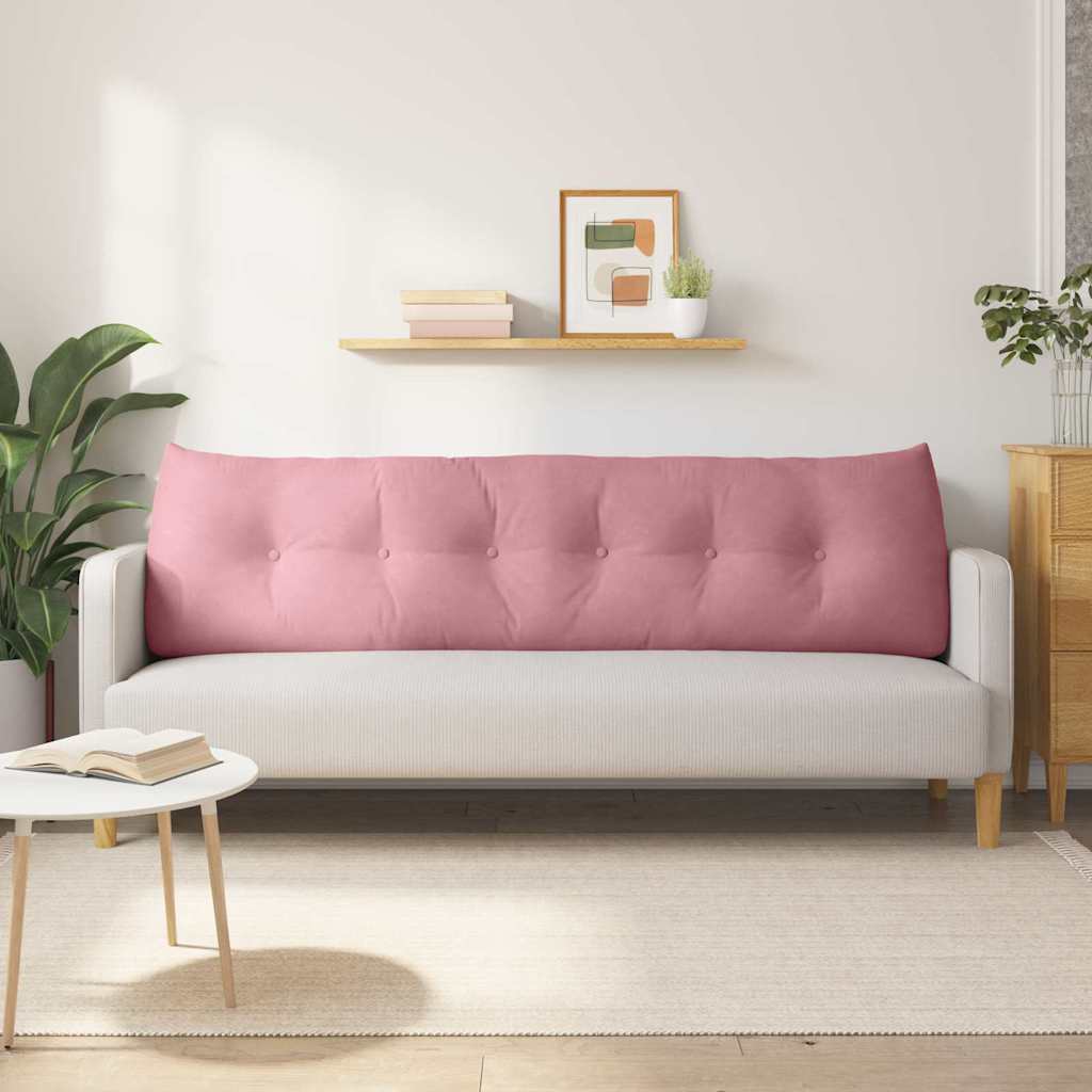 Rugkussen Roze 180 x 24 x 50 cm Fluweel is nu te koop bij PeponiXL, paradijselijk wonen!