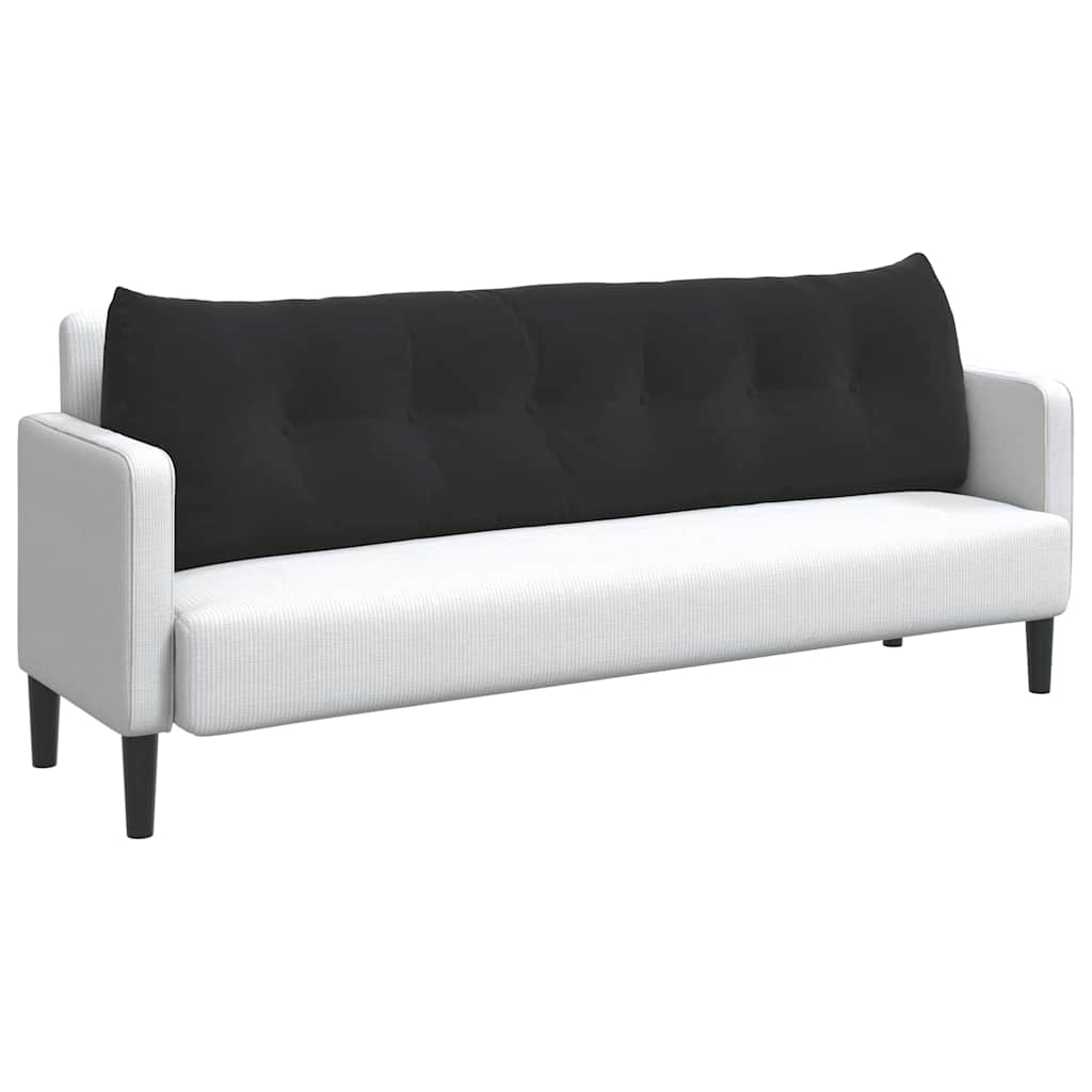 Rugkussen Zwart 180 x 24 x 50 cm Fluweel is nu te koop bij PeponiXL, paradijselijk wonen!