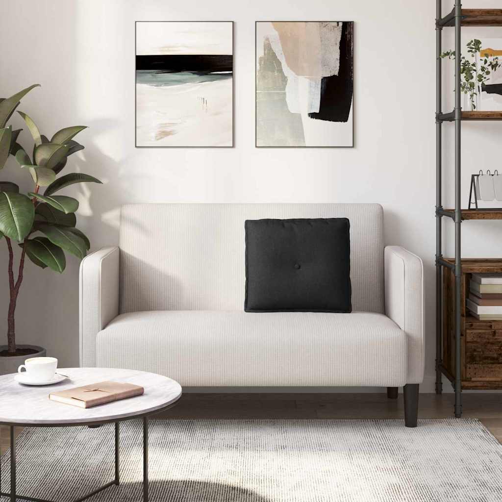 Rugkussen Zwart 50 x 19 x 45 cm Stof is nu te koop bij PeponiXL, paradijselijk wonen!