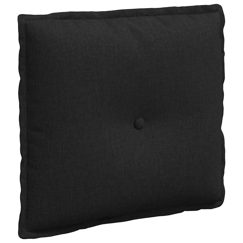 Rugkussen Zwart 50 x 19 x 45 cm Stof is nu te koop bij PeponiXL, paradijselijk wonen!