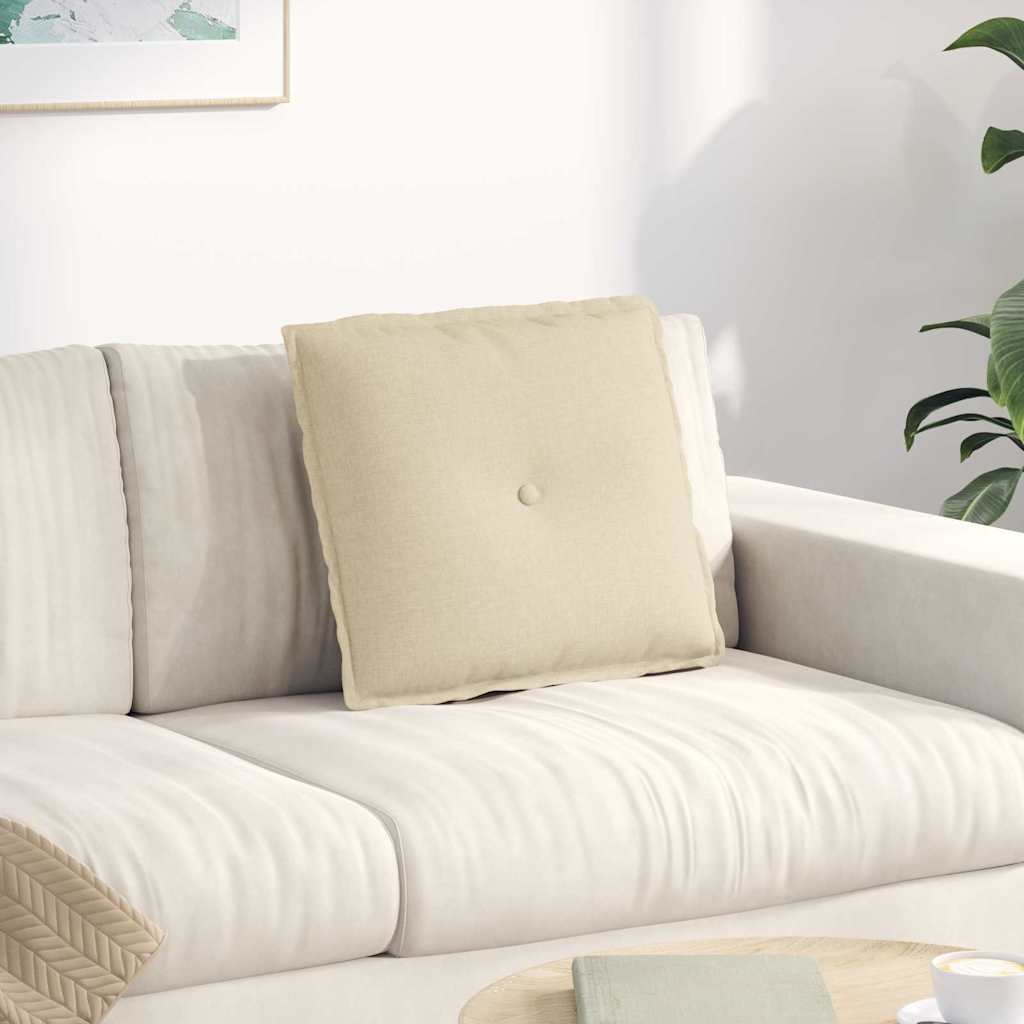 Rugkussen Crème 50 x 19 x 45 cm Stof is nu te koop bij PeponiXL, paradijselijk wonen!