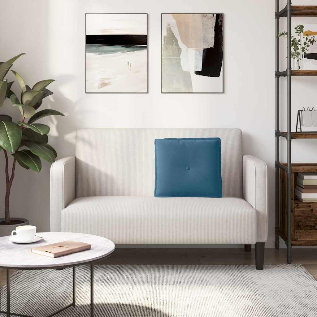 Rugkussen Blauw 50 x 45 cm Cordstof is nu te koop bij PeponiXL, paradijselijk wonen!