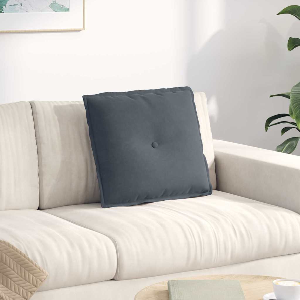 Rugkussen Donkergrijs 50 x 45 cm Cordstof is nu te koop bij PeponiXL, paradijselijk wonen!