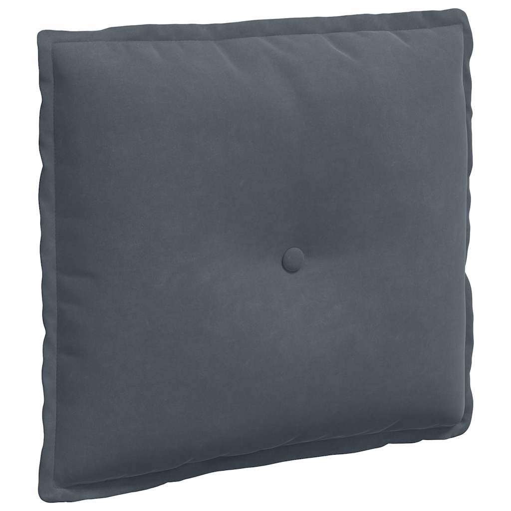 Rugkussen Donkergrijs 50 x 45 cm Cordstof is nu te koop bij PeponiXL, paradijselijk wonen!
