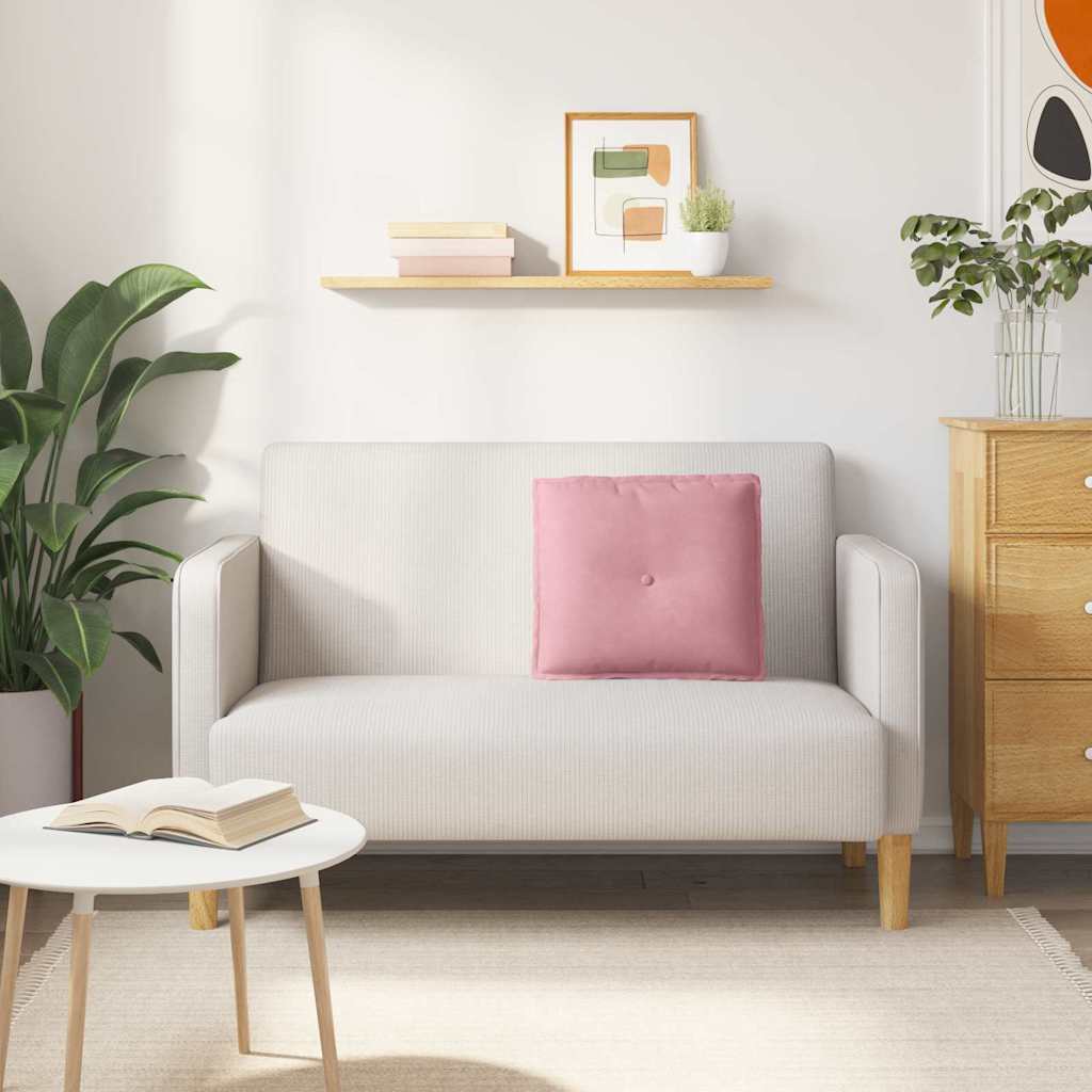 Rugkussen Roze 50 x 45 cm Cordstof is nu te koop bij PeponiXL, paradijselijk wonen!