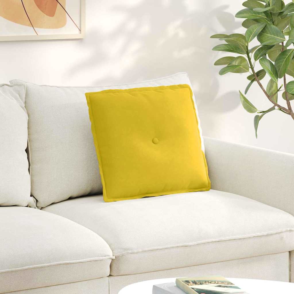 Rugkussen Geel 50 x 45 cm Cordstof is nu te koop bij PeponiXL, paradijselijk wonen!