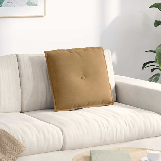 Rugkussen Bruin 50 x 45 cm Cordstof is nu te koop bij PeponiXL, paradijselijk wonen!
