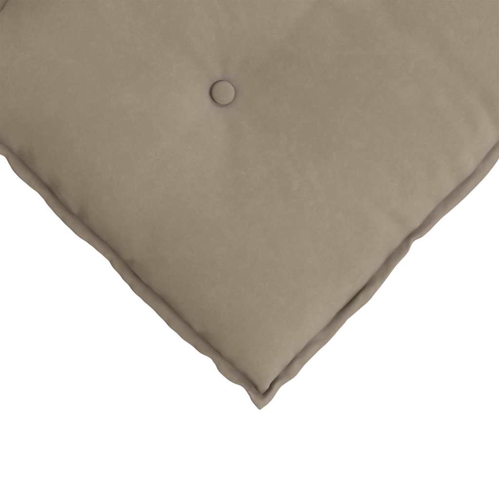 Rugkussen Taupe 50 x 45 cm Microvezel Stof is nu te koop bij PeponiXL, paradijselijk wonen!